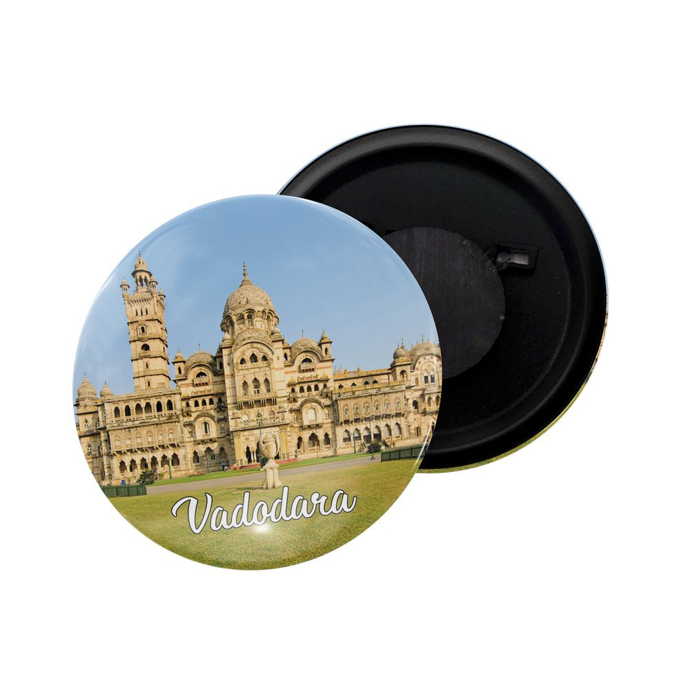 dhcrafts Fridge Magnet Multicolor Vadodara Gujarat Glossy Finish Design Pack of 1 (58mm)